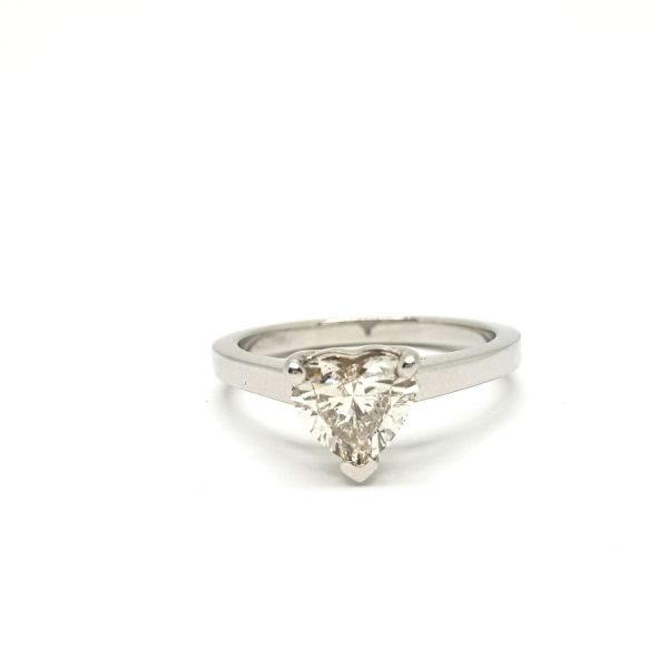 1.06ct Heart Shaped Diamond Ring in Platinum
