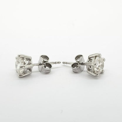 1.80ct Diamond Single Stone Stud Earrings