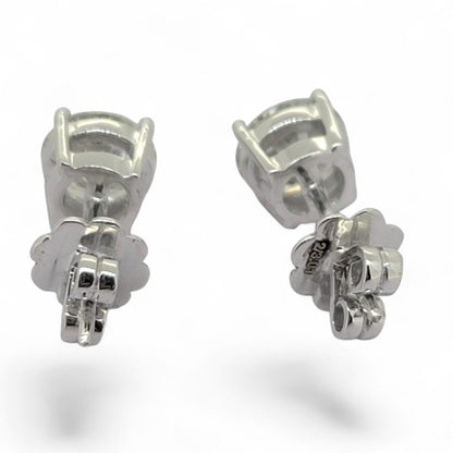 3ct Diamond Solitaire Stud Earrings, 3.01 carats