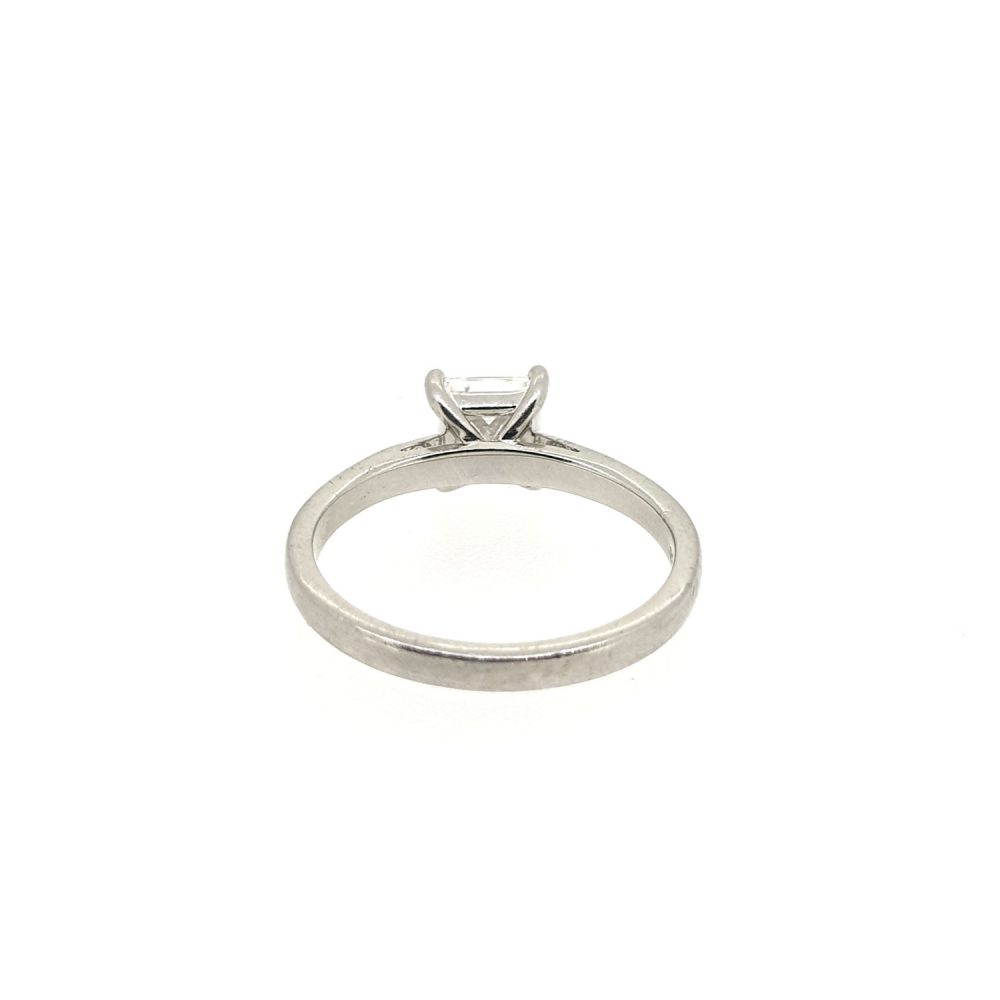 GIA Certified H VS1 1.01ct Princess Cut Solitaire Diamond Ring in Platinum