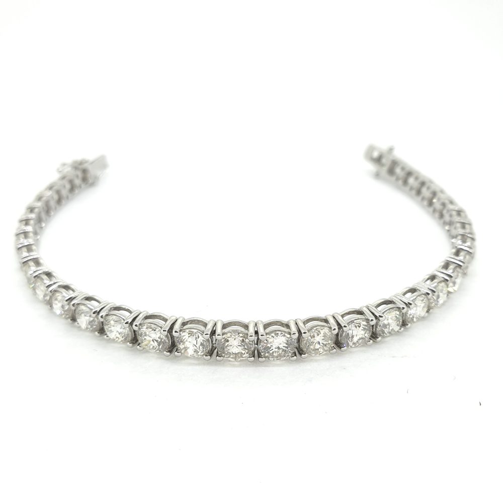 Diamond Line Tennis Bracelet, 13.12 carat total