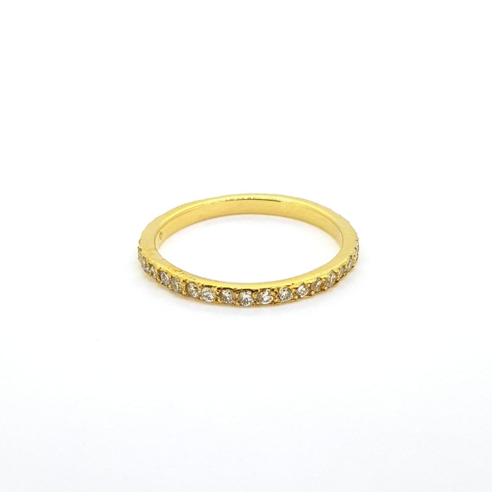 0.50ct Diamond Full Eternity Band Ring in 18ct Yellow Gold