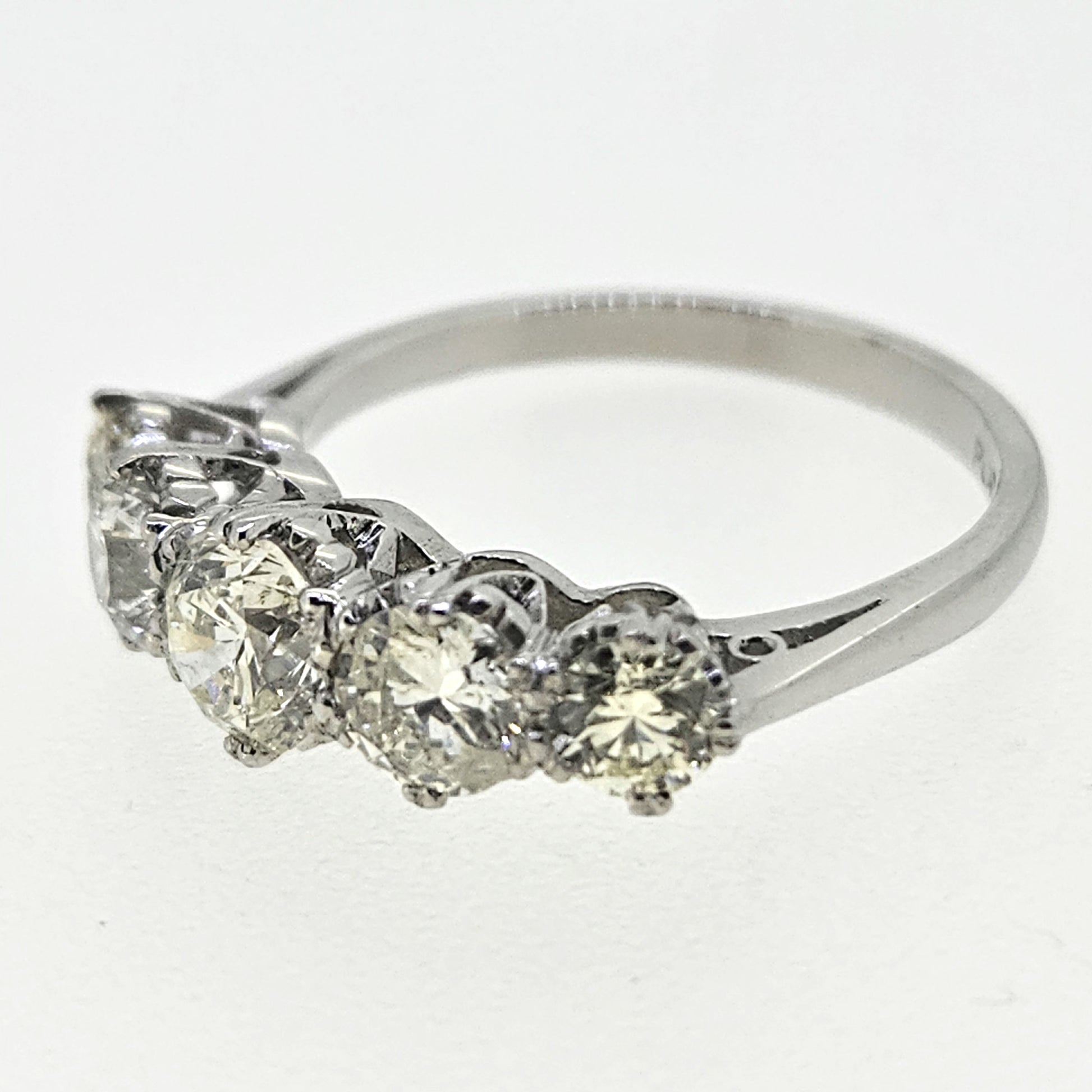 2ct Diamond Five Stone Engagement Ring in Platinum