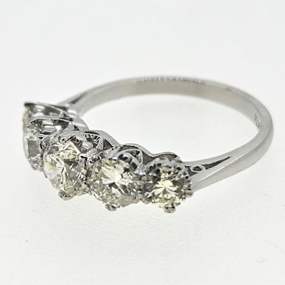 2ct Diamond Five Stone Engagement Ring in Platinum