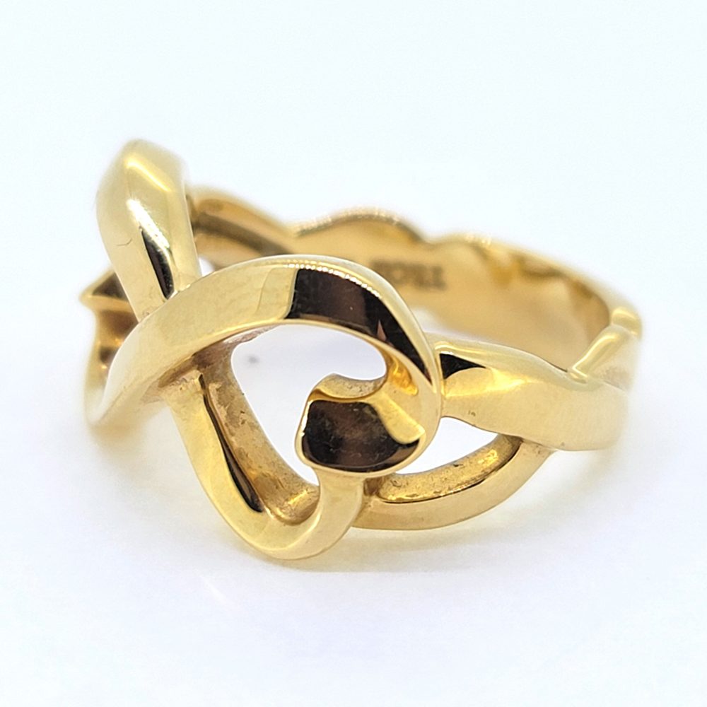 Vintage Paloma Picasso Tiffany and Co Double Loving Heart Ring
