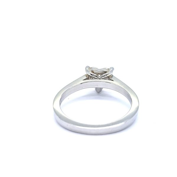 1.06ct Heart Shaped Diamond Ring in Platinum