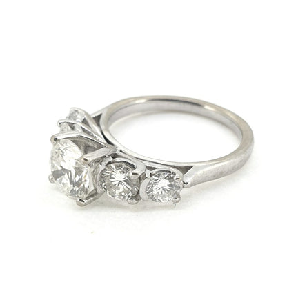 Brilliant Cut Diamond Five Stone Ring, 1.10ct central stone F/G colour
