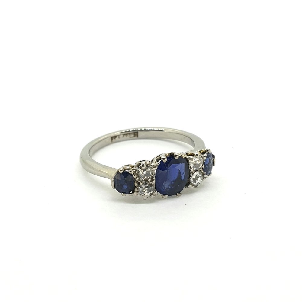 Antique Victorian Sapphire and Diamond Dress Ring