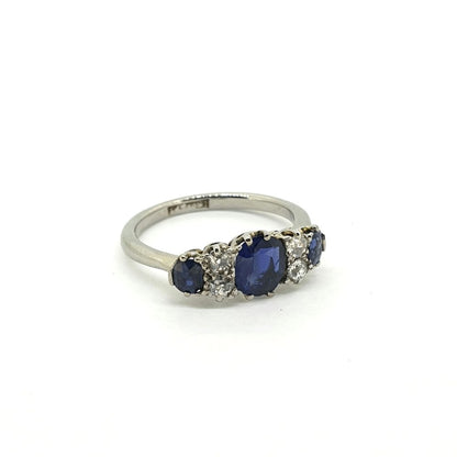 Antique Victorian Sapphire and Diamond Dress Ring