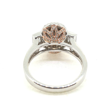 1.50ct Fancy Yellow Diamond Cluster Ring in 18ct Gold