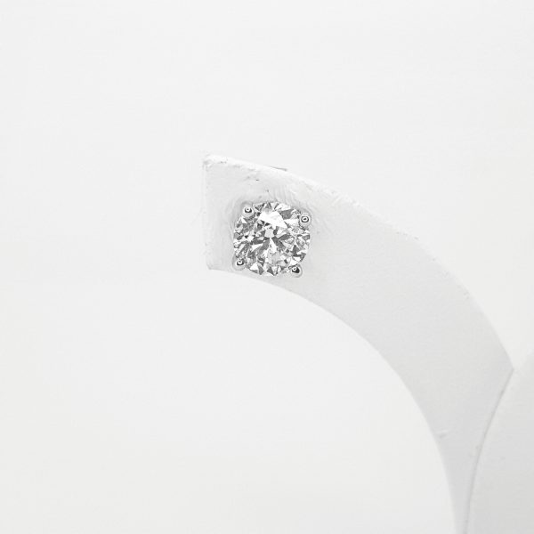 Single Stone Diamond Stud Earrings