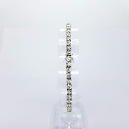 Diamond Line Bracelet, 7.74 carat total, H Colour, 18ct white gold