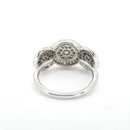 Diamond Triple Cluster Ring, 1.50 carat total