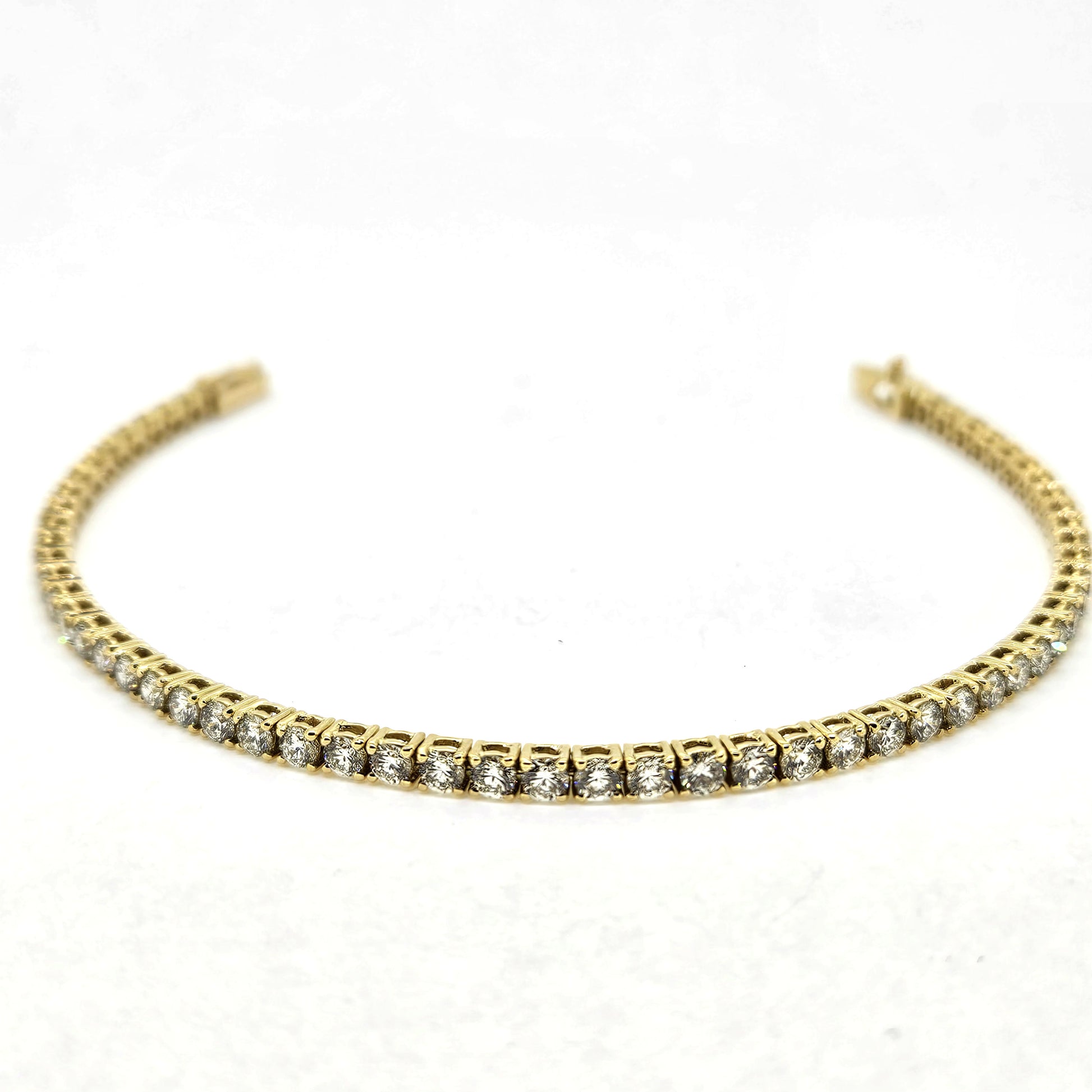 4.80ct Diamond Line Tennis Bracelet in 18ct Yellow Gold