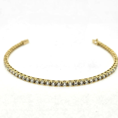 4.80ct Diamond Line Tennis Bracelet in 18ct Yellow Gold