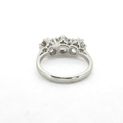 Diamond Three Stone Ring in Platinum, 2.40 carats