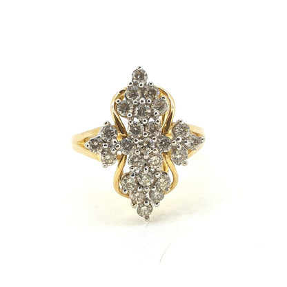 Diamond Cluster Dress Ring, 1.00 carat total