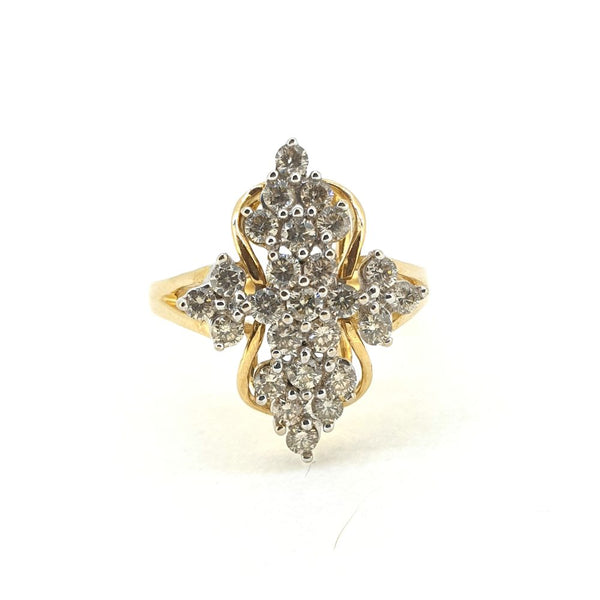 Diamond Cluster Dress Ring, 1.00 carat total