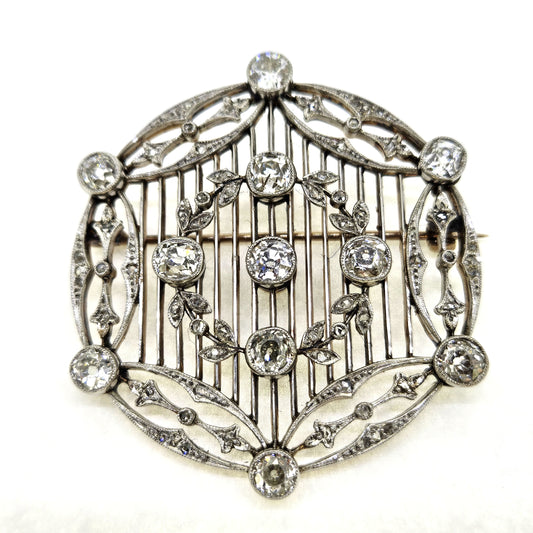 Belle Époque Brooch Plat & Gold