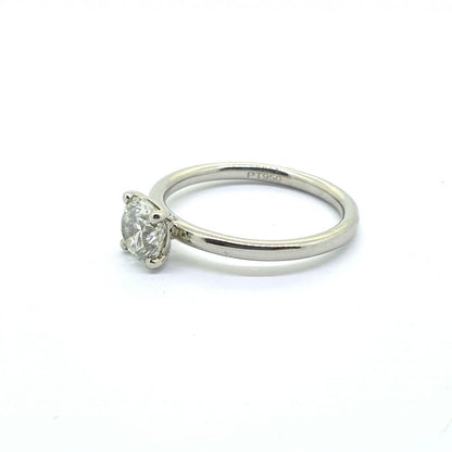 GIA Certified 0.90ct Diamond Solitaire Ring in Platinum