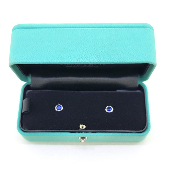 Vintage Tiffany and Co Sapphire Stud Earrings Elsa Peretti Color by the Yard