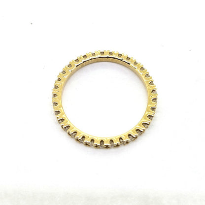 0.71ct Diamond Full Eternity Band Ring in Yellow Gold