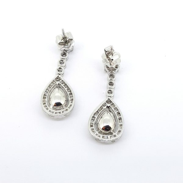 GIA Certified Fancy Yellow Diamond Cluster Drop Earrings