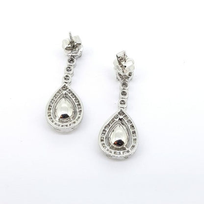 GIA Certified Fancy Yellow Diamond Cluster Drop Earrings