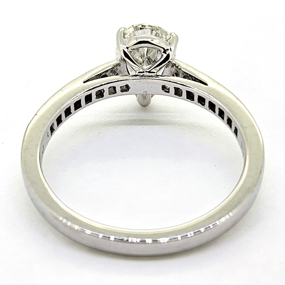 1ct Pear Cut Diamond Solitaire Engagement Ring, G/H Colour