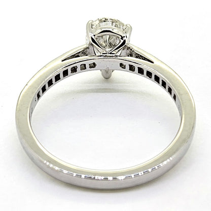 1ct Pear Cut Diamond Solitaire Engagement Ring, G/H Colour
