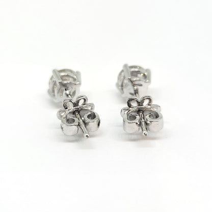 Diamond Stud Earrings in 18ct White Gold, 1.26 carats