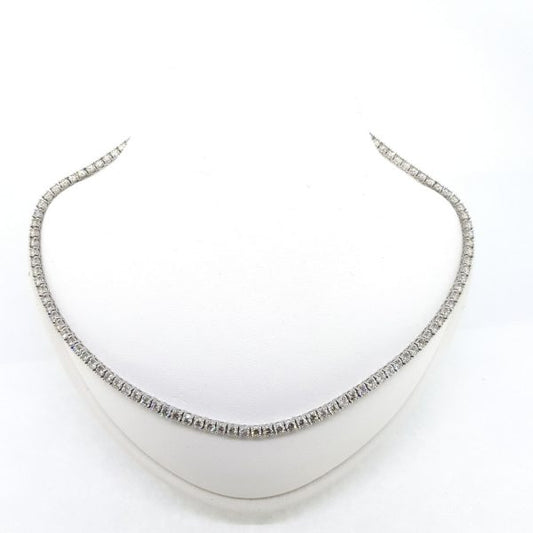 Diamond Line Necklace, 15.80 carat total