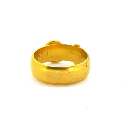 Antique 18ct Yellow Gold Buckle Ring