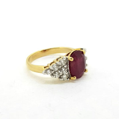 3.69ct Ruby and Diamond Dress Ring