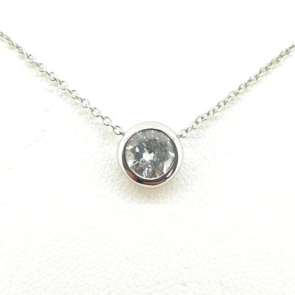 Single Stone 0.75ct Diamond Solitaire Pendant and Chain
