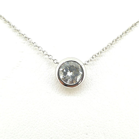 Single Stone 0.75ct Diamond Solitaire Pendant and Chain