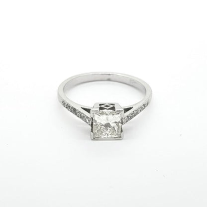 Princess Cut Diamond Solitaire Engagement Ring