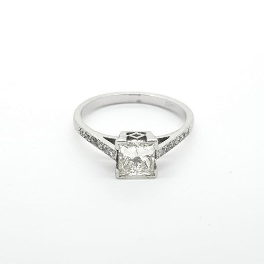 Princess Cut Diamond Solitaire Engagement Ring