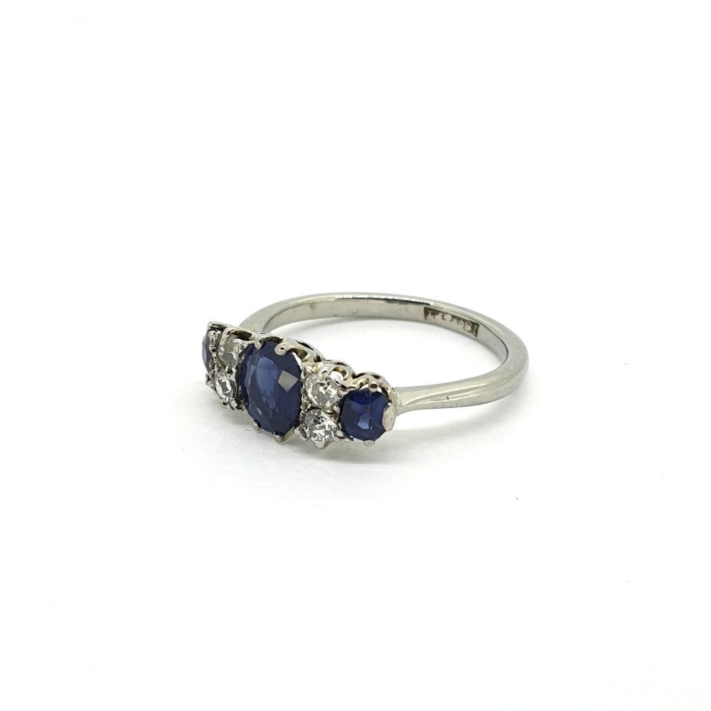 Antique Victorian Sapphire and Diamond Dress Ring