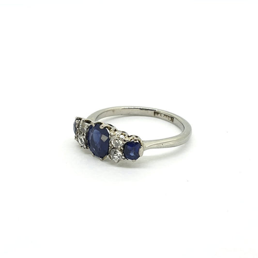 Antique Victorian Sapphire and Diamond Dress Ring