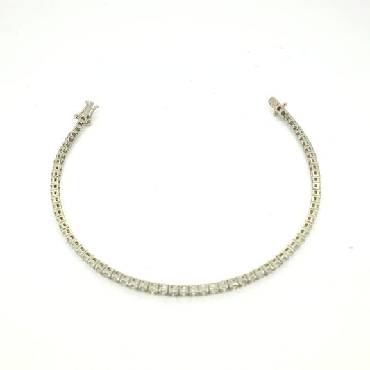 3ct Diamond Line Tennis Bracelet in 18ct White Gold