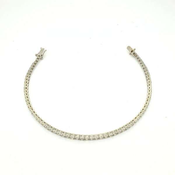 3ct Diamond Line Tennis Bracelet in 18ct White Gold
