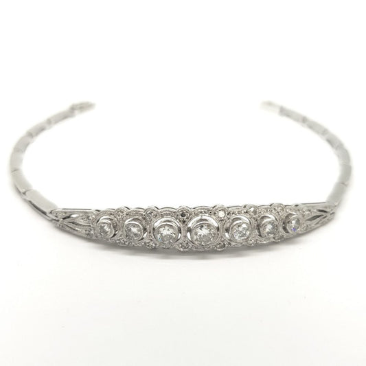 Art Deco Diamond Bracelet in 14ct White Gold