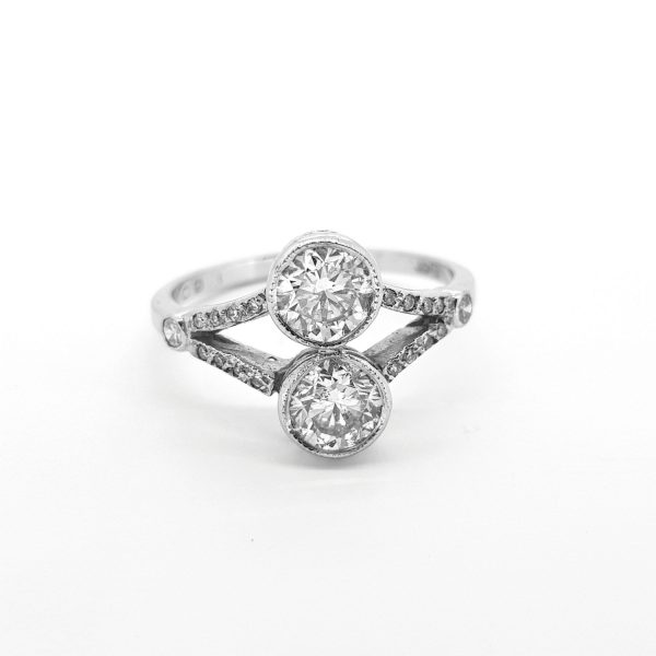 1.60ct Toi et Moi Diamond Two Stone Ring