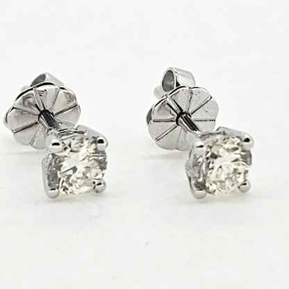 Diamond Solitaire Stud Earrings, 0.49 carats