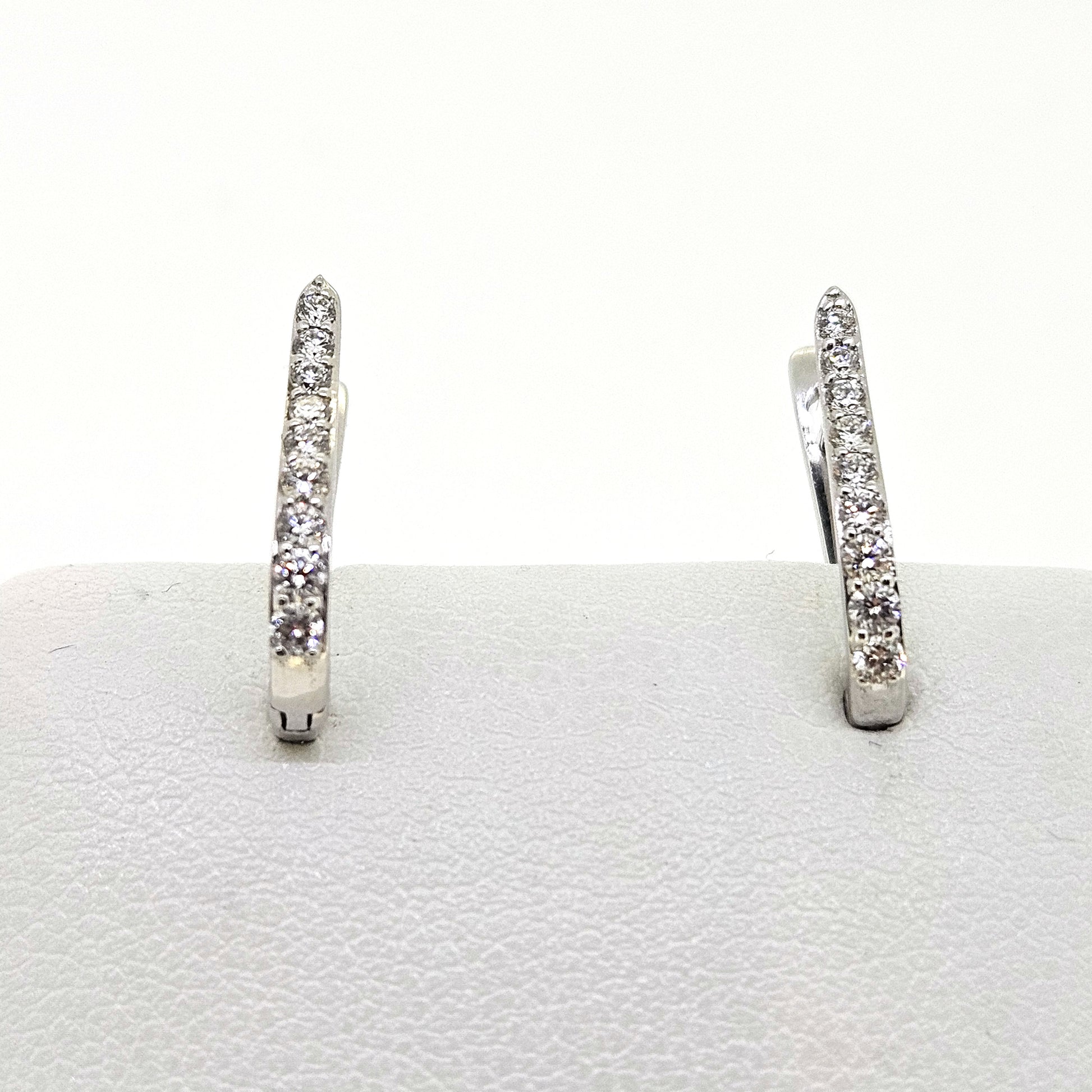 Contemporary Sapphire and Diamond drop earrings S2.97 D1.09