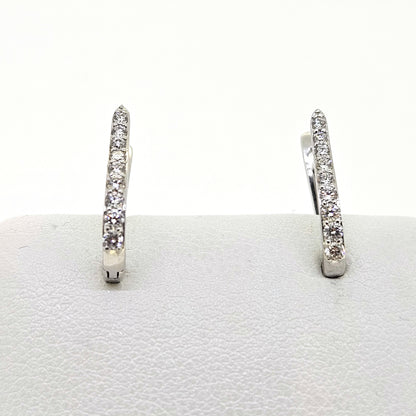Contemporary Sapphire and Diamond drop earrings S2.97 D1.09