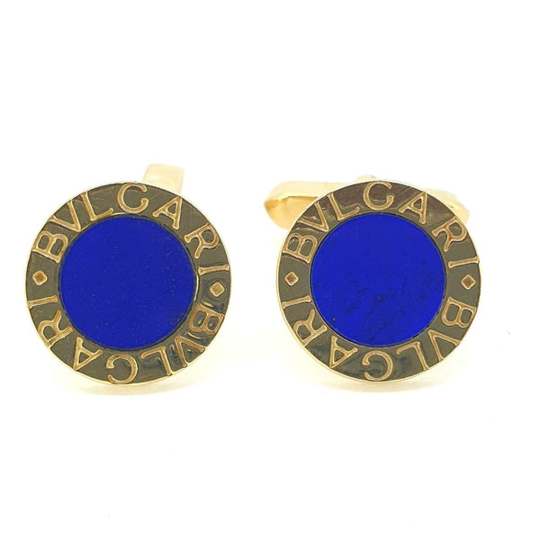 Bvlgari Lapis Lazuli and 18ct Yellow Gold Cufflinks