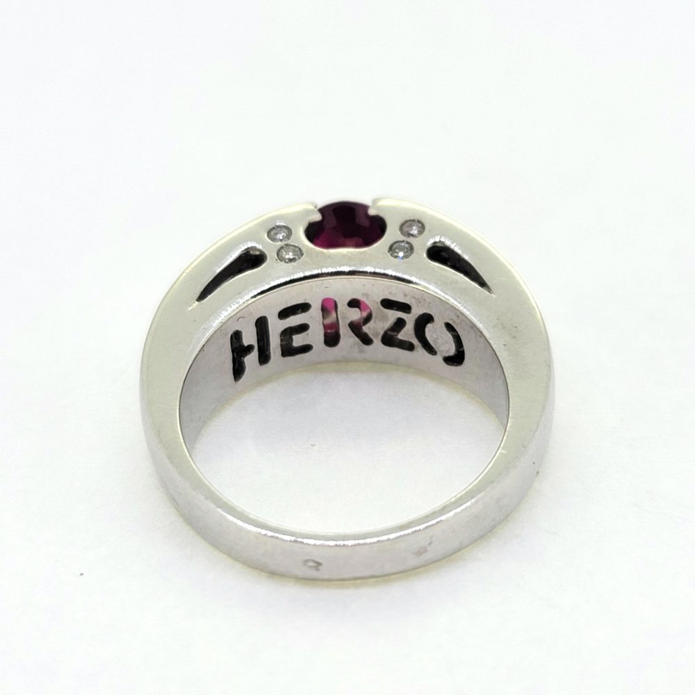 Romain Herzo 1ct Ruby and Diamond Ring