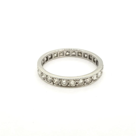 1ct Diamond Full Eternity Band Ring in Platinum